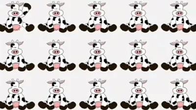 Perhatikan baik-baik gambar sapi yang disajikan dalam tes penglihatan berikut ini dan temukan jawabannya dalam 10 menit.