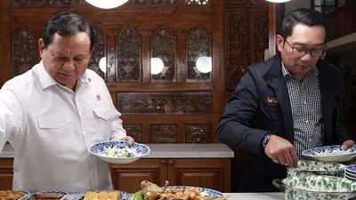 Prabowo Subianto dan Ridwan Kamil