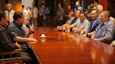 Prabowo Subianto dan Susilo Bambang Yudhoyono alias SBY Ngopi Bareng di Aceh