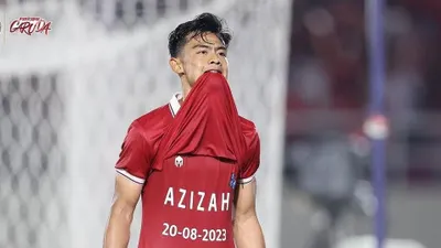 Potret selebrasi Pratama Arhan usai Cetak Gol di Piala Asia U-23