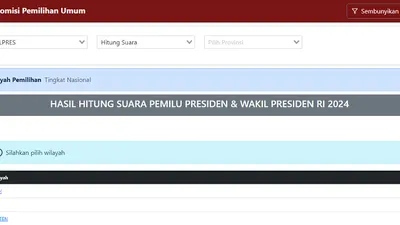 Jadi Trending Topik, Grafik Lingkaran dan Batang Hasil Perhitungan Suara di Situs KPU Pagi Ini Hilang