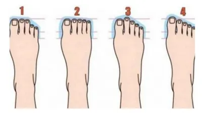 Illustrasi Tes Kepribadian Berdasarkan Bentuk Jari Kaki