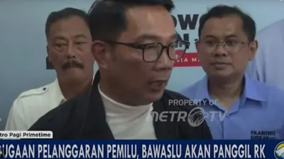 Ridwan Kamil atau RK Ketua TKD Jabar akan dipanggil Bawaslu 
