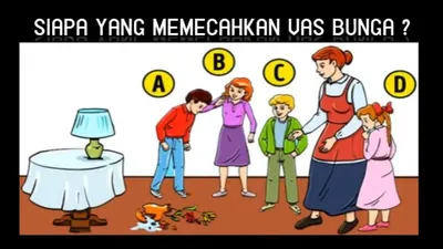 Tes Psikologi : Kenali Kepribadianmu, Coba Tebak Siapakah yang Memecahkan Vas Bunga?