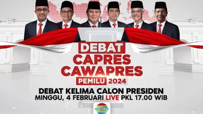 Link Live Streaming Debat Kelima Capres 2024, Lengkap dengan Tema, Nama Panelis dan Moderator!