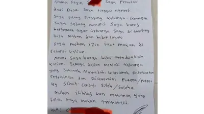 Amplop berisikan surat izin makan di hajatan itu viral di media sosial salah satunya diunggah oleh akun Instagram @localpridegarage.