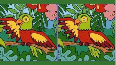 Tes Penglihatan: Gunakan Mata Tajammu dan Temukan 3 Perbedaan pada Gambar Burung Beo Ini!
