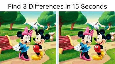 Tes IQ: Kamu Punya Mata Jeli dan Tajam? Temukan 3 Perbedaan pada Gambar Mickey dan Minnie Mouse Ini, Kerahkan Kemampuan Observasi