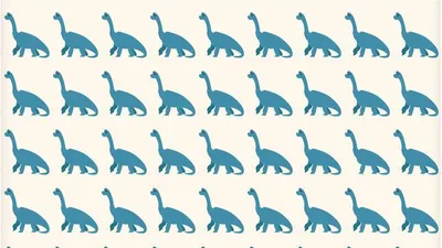 Tes Penglihatan: Temukan Dinosaurus Paling Berbeda di Antara Dinosaurus Lainnya