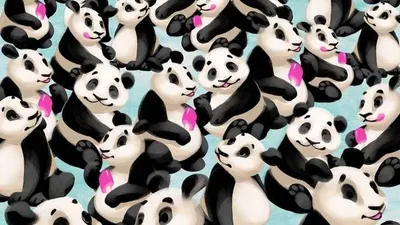 Tes IQ: Temukan Penguin dalam Kumpulan Panda