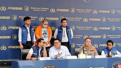 Subdit Siber Ditreskrimsus Polda Metro Jaya memberikan keterangan terkait kasus penyebaran data mengatasnamakan BCA