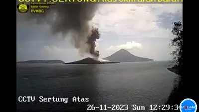Gunung Anak Krakatau Erupsi, Kolom Letusan Mencapai 450 Meter
