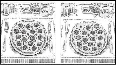 TES IQ: Suka Tantangan? Temukan 7 Perbedaan pada Gambar Pizza dalam 13 Detik! Uji Analisismu Sekarang
