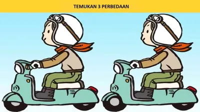 Teka-teki menemukan perbedaan merupakan cara yang terbaik untuk menguji perhatian dan konsentrasi dari seseorang.