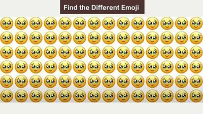 Tes IQ: Ada Emoji yang Berbeda di Antara Kumpulan Emoji yang Sama, Bisa Temukan?
