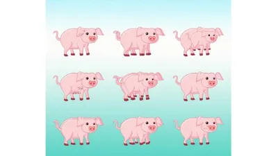 Dengan kemampuan penalaran logis, pasti Anda akan dengan mudah memecahkan tes IQ ini dengan cepat. Tebak berapa banyak babi dalam gambar.