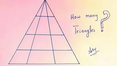 Sebuah tes IQ yang sedang viral di media sosial mengajak pengguna untuk menghitung jumlah segitiga dalam sebuah gambar.