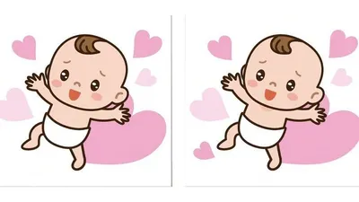 Tes IQ: Temukan 3 Perbedaan Pada Gambar Bayi, Asah Ketelitian Kamu!