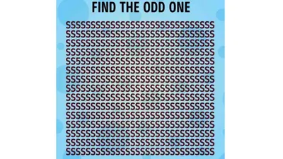 Kami telah menghadirkan tes IQ yang menarik di mana kamu harus menemukan angka '5' yang tersembunyi di antara deretan huruf 'S' pada gambar.
