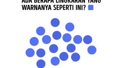 Tes Penglihatan: Ada Berapa Lingkaran yang Memiliki Warna Biru Muda? Uji Ketamajan Mata Kamu!