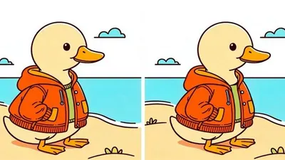 Tes Penglihatan: Uji Analisamu dengan Temukan 3 Perbedaan pada Gambar Bebek Berjaket dalam 8 Detik!