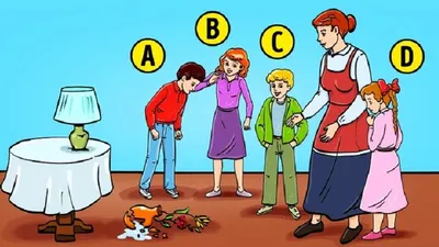 Tes kepribadian ini menuntut kamu untuk memilih siapa pemecah vas yang ada dalam gambar. Coba tebak dengan cermat.