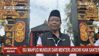 Resmi Mundur dari Jabatan Menkopolhukam, Mahfud MD: Saya Pamit dengan Penuh Hormat