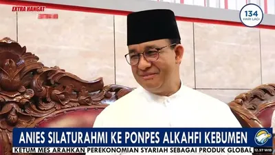 Bacapres dari Koalisi Perubahan untuk Persatuan Anies Baswedan silaturahmi ke Ponpes Alkahfi Kebumen