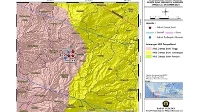 Aktivitas Sesar Cileunyi-Tanjungsari Jadi Penyebab Gempa M 4.8 Sumedang