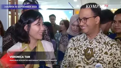 Veronica Tan bersama Anies Baswedan di Acara Silaturahmi Masyarakat Tionghoa