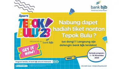 Nabung di bank bjb Langsung Dapat Tiket Vindes Sport - Tepok Bulu 2023
