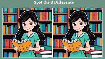 Tes IQ: Coba Cari 3 Perbedaan pada Kedua Gambar Perempuan sedang Membaca Buku Ini