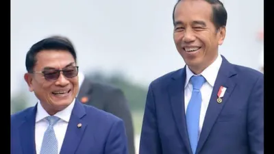 KSP Moeldoko dan Presiden Joko Widodo (Jokowi)