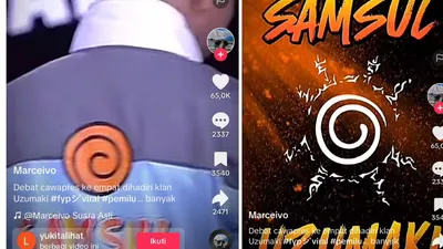 Jaket Naruto yang Dipakai Gibran Rakabuming  Bertuliskan 'SAMSUL' Klan Uzumaki
