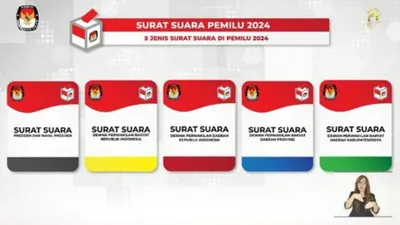 Surat suara Pemilu 2024