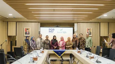 bank bjb dan PT Pos Indonesia Perpanjang Perjanjian Kerjasama 