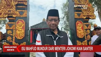 Resmi Umumkan Mundur dari Menkopolhukan dan Temui Jokowi, Mahfud MD: Saya Tak Akan Tinggal Glanggang Colong Playu