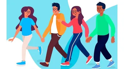 Ilustrasi berjalan