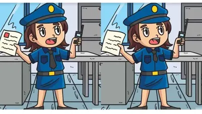 Tes IQ: Yuk Bermain Temukan 3 Perbedaan Pada Gambar Polisi Wanita Dalam 12 Detik!