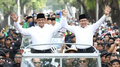 Pasangan capres-cawapres Anies Baswedan dan Muhaimin Iskandar (Cak Imin)