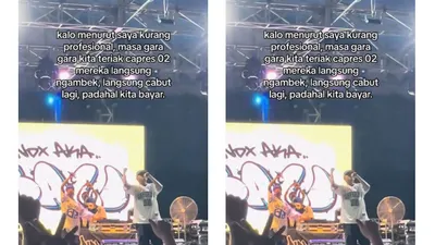 NDX AKA Ngambek Hentikan Konser di Bali usai Penonton Teriak &lsquo;Prabowo&rsquo; 