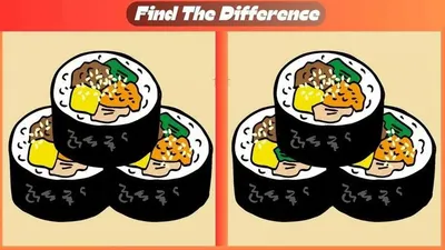 Tes Ilusi Optik: Coba Temukan 3 Perbedaan Gambar Sushi dalam 15 Detik!