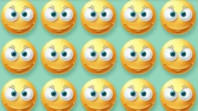 Tes Penglihatan: Coba Temukan Emoji yang Berbeda pada Gambar Ini