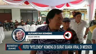 Suara Alfiansyah Komeng unggul dalam pemilihan calon anggota DPD Jawa Barat.