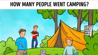 Tes IQ: Berapa Banyak Orang yang Berkemah dalam Gambar Ini?