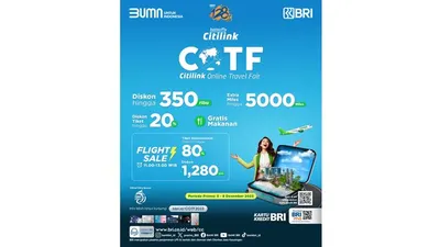 BRI dan Citilink Gelar Online Travel Fair
