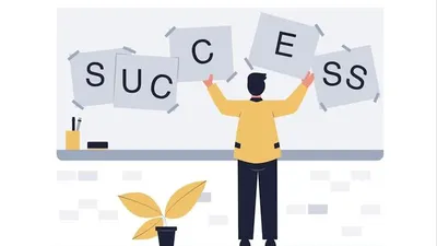 Ilustrasi orang sukses