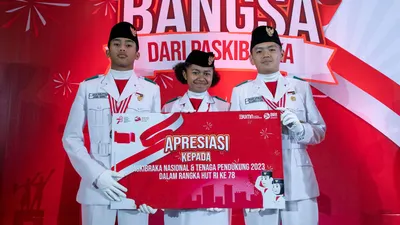 Apresiasi 76 Paskibraka Nasional, BRI Berikan Dana Bantuan Pendidikan