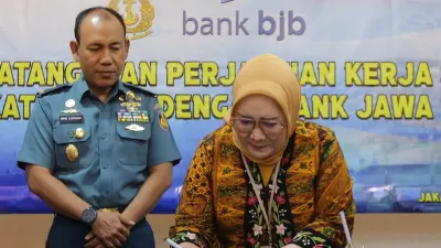 Tingkatkan Sinergi, bank bjb Tandatangani PKS dengan TNI AL