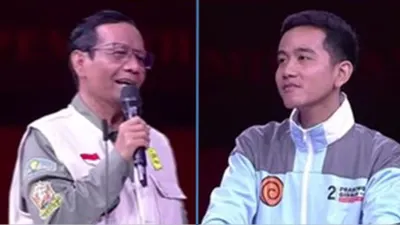 Mahfud MD dan Gibran Rakabuming Raka